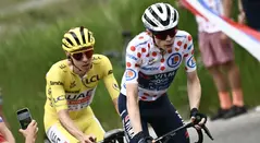 Pogacar y Vingegaard en el Tour de Francia