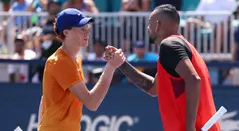 Jannik Sinner y Nick Kyrgios, tenistas