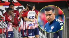 Junior con César Farías