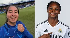 Mayra Ramírez y Linda Caicedo