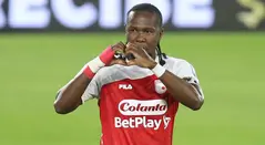 Hugo Rodallega con Santa Fe