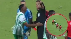 Alfredo Morelos expulsado en el clásico entre Nacional y Medellín