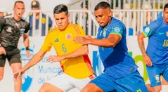 Colombia y Brasil se enfrentan por la Copa América de Fútbol Playa 2025