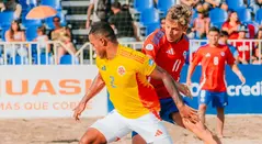 Colombia y Chile en duelo por la Copa América de Fútbol Playa 2025