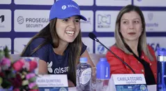 Camila Osorio y Emiliana Arango, presentación Copa Colsanitas