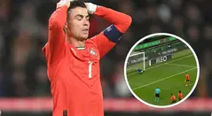 Cristiano Ronaldo erró penal con Portugal en la Liga de Naciones
