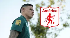 James Rodríguez, escudo América