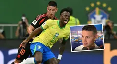 James Rodríguez y Vinícius Júnior, futbolistas 
