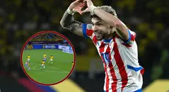 Enciso empata el partido entre Paraguay y Colombia