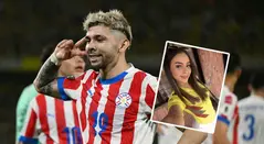Julio Enciso y su novia colombiana