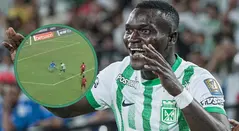 Kevin Viveros le da el empate a Nacional frente a Medellín