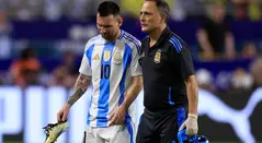 Lionel Messi habló de su lesión