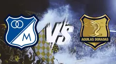 Escudos Millonarios Vs Águilas Doradas
