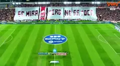 Salida del clásico Santa Fe Vs Millonarios