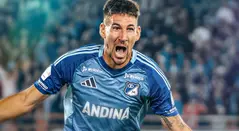 Santiago Giordana celebrando gol