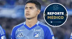 Millonarios reveló reporte médico de Stiven Vega