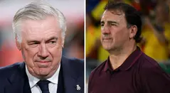 Carlo Ancelotti y Néstor Lorenzo