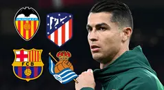 Cristiano Ronaldo y equipos de España