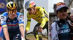 Evenepoel, Van Aert y Pidcock