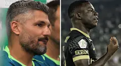 Javier Gandolfi y Marino Hinestroza con Atlético Nacional