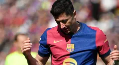 Lewandowski se lesionó en Barcelona