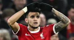 Luis Díaz con Liverpool