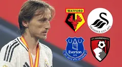 Luka Modric y equipos de Inglaterra