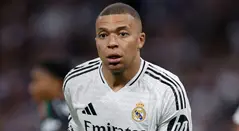 Kylian Mbappé con el Real Madrid