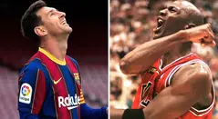 Lionel Messi y Michael Jordan