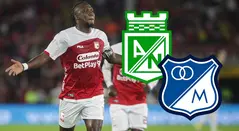 Santa Fe, Nacional y Millonarios