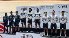 Selección Colombia en el Panamericano Élite de Pista