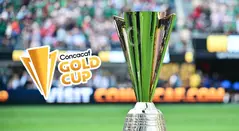Trofeo y logo de la Copa Oro