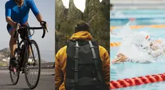Ciclismo, senderismo y natación