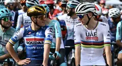 Evenepoel y Pogacar, ciclistas