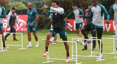 Independiente Santa Fe en el entrenamiento 