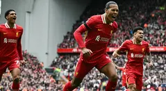 Liverpool venció al West Ham con goles de Luis Díaz y Virgil van Dijk