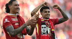 Luis Díaz en el Liverpool campeón de la Premier League