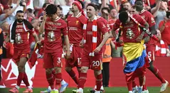Luis Díaz, campeón con el Liverpool