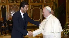 Buffon se reportó con emotivo mensaje tras la muerte del papa Francisco