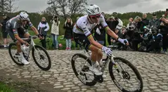 Pogacar y Van Der Poel, ciclistas