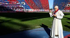 San Lorenzo, homenaje al Papa Francisco