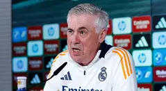 Carlo Ancelotti con el Real Madrid