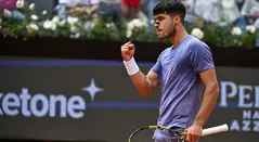 Carlos Alcaraz se estrenó con victoria en el Masters 1000 de Roma