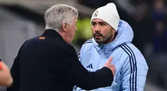 Carlo y Davide Ancelotti en Real Madrid