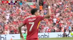 Gol de Luis Díaz con Liverpool