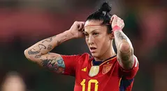 Jennifer Hermoso con la selección de España