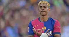 Lamine Yamal con Barcelona