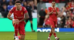 Crisis en Liverpool: Alexander Arnold y Luis Díaz en la mira de todos