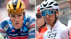 Remco Evenepoel y Egan Bernal, ciclistas del WorldTour