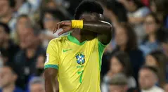 Vinícius con la selección de Brasil